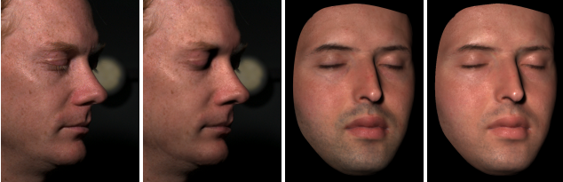 Analysis of Human Faces Using a Measurement-Based Skin Reflectance Model