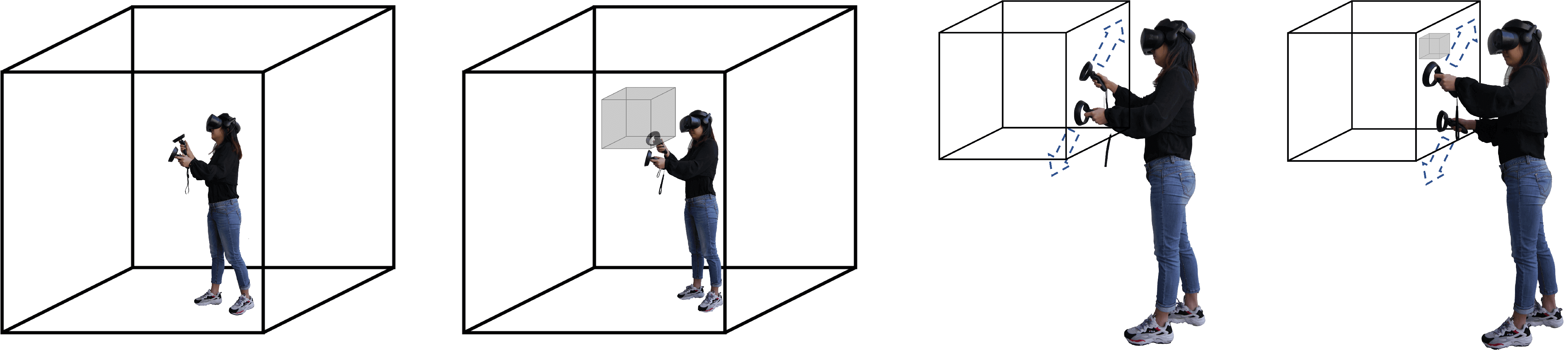 Embodied Navigation in Immersive Abstract Data Visualization: Is Overview+Detail or Zooming Better for 3D Scatterplots?