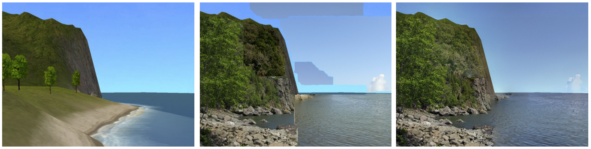 CG2Real: Improving the Realism of Computer Generated Images using a Large Collection of Photographs